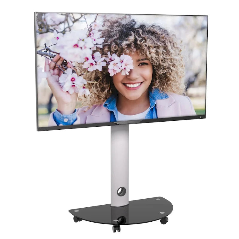 ProMounts Premium Rolling TV Stand with Swivel for 32-72 Screens Holds up to 88 Lbs