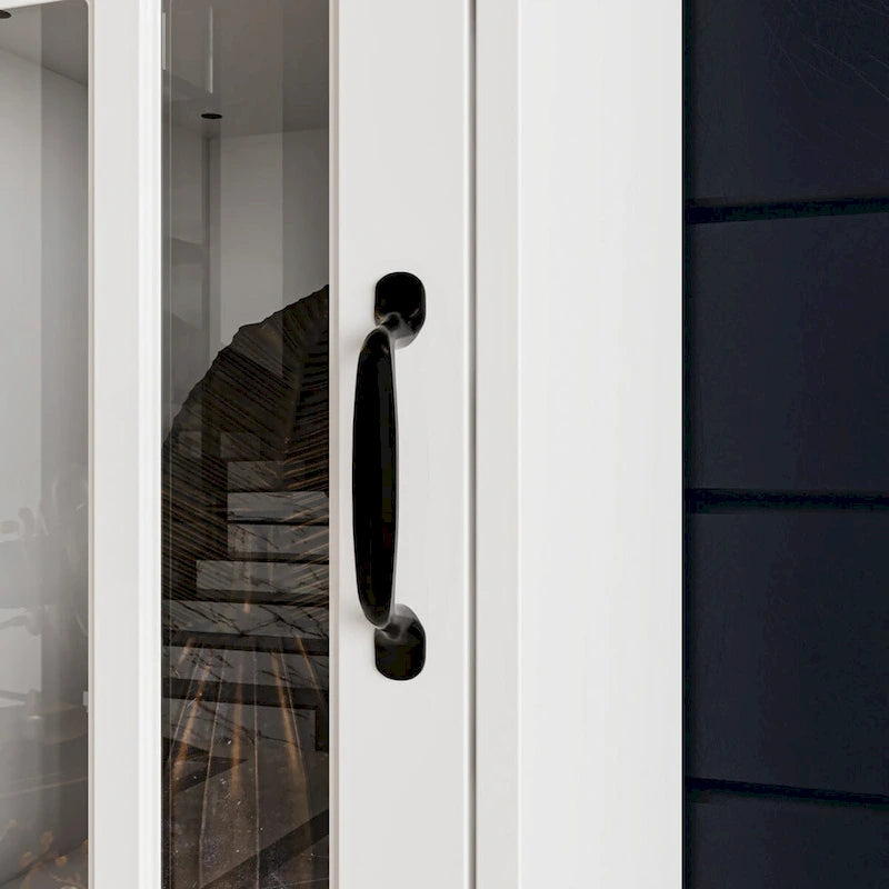 Meuble TV blanc avec plusieurs options de rangement Verre trempé - 96.9