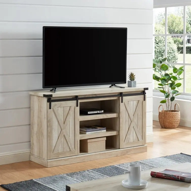 Meuble TV de console multimédia en bois Meuble de divertissement