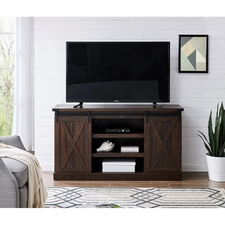 Meuble TV de console multimédia en bois Meuble de divertissement
