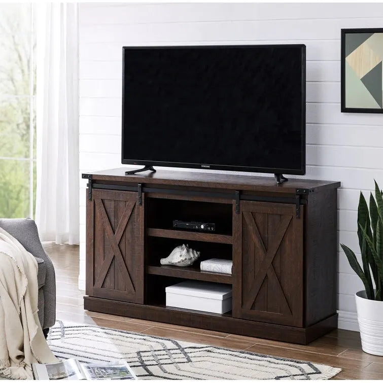 Meuble TV de console multimédia en bois Meuble de divertissement