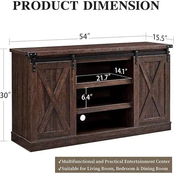Meuble TV de console multimédia en bois Meuble de divertissement