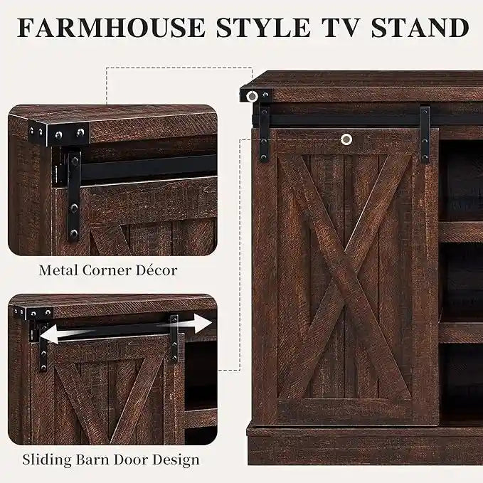 Meuble TV de console multimédia en bois Meuble de divertissement