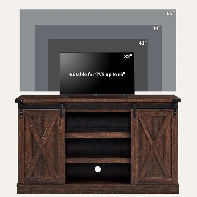 Meuble TV de console multimédia en bois Meuble de divertissement