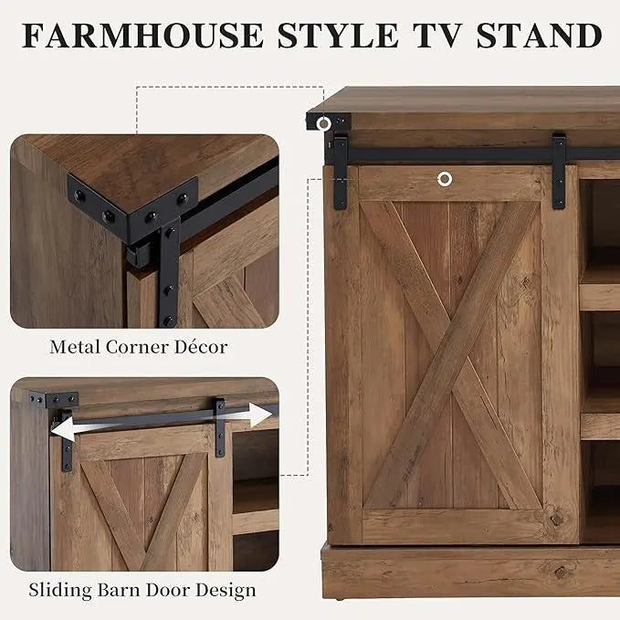 Meuble TV de console multimédia en bois Meuble de divertissement