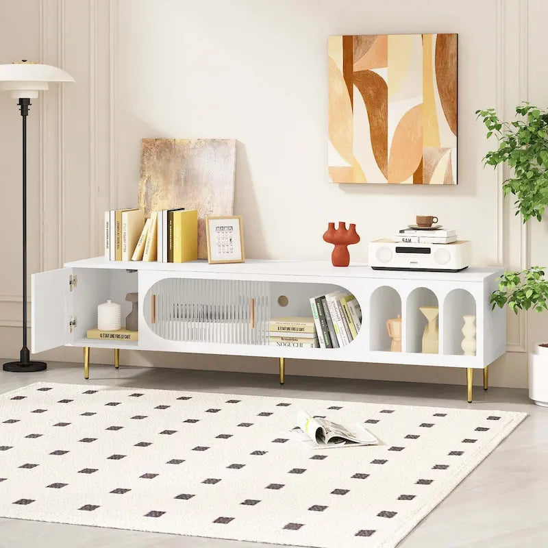 Meuble TV moderne pour téléviseur de 70 pouces pour le salon